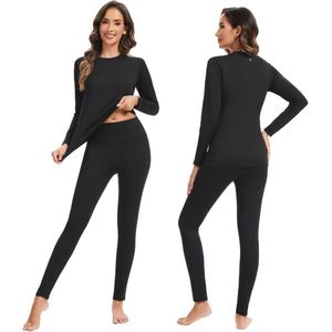 Thermisch Ondergoed Set voor Dames - Ademend en Zacht Ski-ondergoed met Fleece Binnenkant