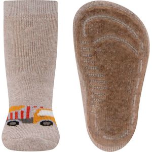 Ewers Antislipsok - Zandkleur/Beige - Vrachtauto / Kiepwagen - Elastisch - Siliconenzool-29/30