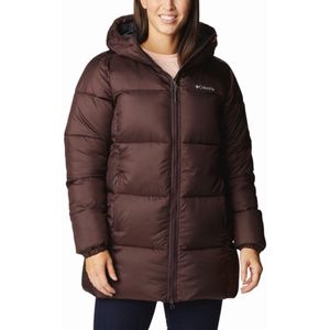 Jas Women Columbia Puffect Mid Hooded Jacket New Cinder-XS