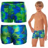 ZAGANO - Zwembroek - Groen-Blauw - Korte Zwembroek Heren - Sport Zwembroek