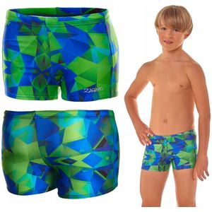 ZAGANO - Zwembroek - Groen-Blauw - Korte Zwembroek Heren - Sport Zwembroek