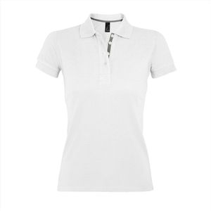 SOL'S - Women´s Polo Shirt Portland L588 - Wit/Grijs - Katoen