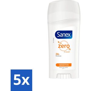 Sanex - Deo Stick - Dermo Sensitive - Voor Gevoelige Huid - 65 ml - Bulkverpakking - 5 stuks