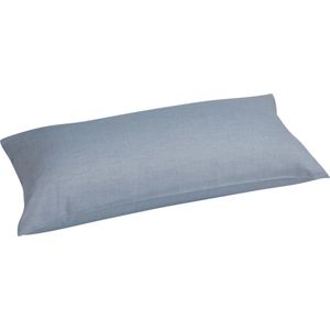 Yumeko kussensloop katoen TENCEL™ blauw chambray 40x80 - Biologisch & ecologisch - 1 stuk