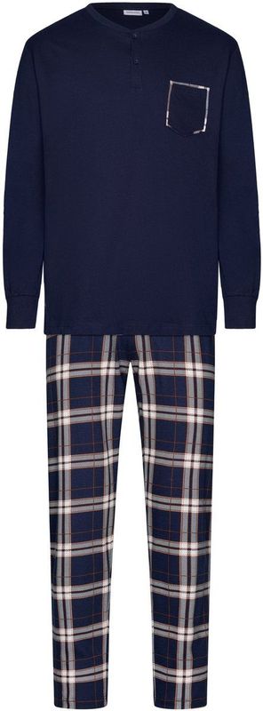 Pastunette - Midnight Mode - Pyjama - Blauw Geruit - Katoen