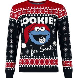 Sesame Street Krümelmonster - Cookies Dames Christmas jumper - meerkleurig - S
