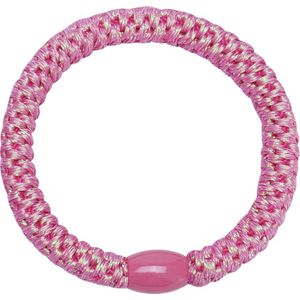 Hidzo Haarelastiekje - Elastiek & armband - Licht roze glitter