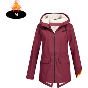 Bovista Windjas Dames - Parka - Lente & Herfst - Jas - Volwassen - Windjack - Windbreaker - Outdoor - Bordeauxrood - M