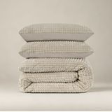 Sleeptime - Dekbedovertrek Check Teddy - Taupe - 240x220 + 2 Kussenslopen 60x70