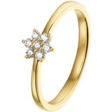 The Jewelry Collection Ring Ster Diamant 0.14ct H Si - Geelgoud