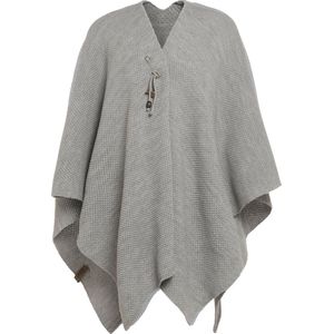 Knit Factory - Jazz - Gebreid Omslagvest - Bruin - Dames Poncho