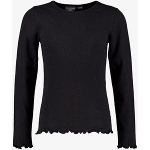 TwoDay meisjes shirt met lange mouwen zwart - Maat 146/152