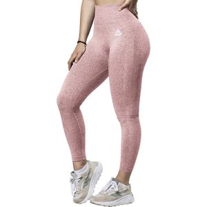 Mewave - Sportlegging roze - Dames - Sportbroek - Sportkleding - Yoga legging - Hardloopbroek - Tiktok - Fitness - Maat XL