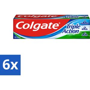 Colgate - Triple Action - Original Mint - Tandpasta - 100ml - Voordeelverpakking - 6 stuks