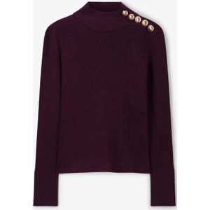 Sissy-Boy - Donkerrode Coltrui - Met Knopen