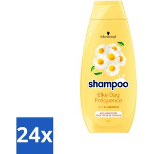 Schwarzkopf - Shampoo - Elke dag - Kamille - Alle types haar - 400 ml - Voordeelverpakking - 24 stuks