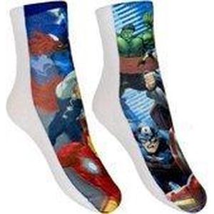 Avengers sokken - Full print - Duopack - maat 23-26