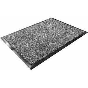 Floortex deurmat Dust Control formaat 90 x 150 cm grijs