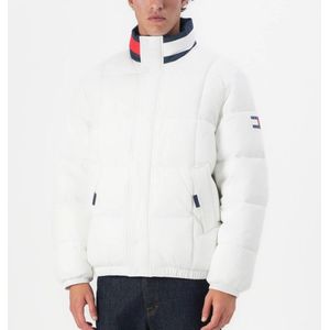 Tommy Jeans - DNA Collar Puffer - Gevoerde Jas - Wit - Waterafstotend