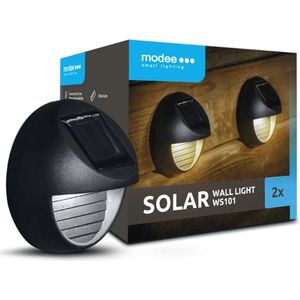 Modee Lighting - LED Wandlamp Solar - IP44 6lm 3000K warm wit licht - Duo-pack