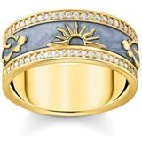 Thomas Sabo - TR2450-565-1 - Ring - Blauw - 925er Zilver Geel Verguld