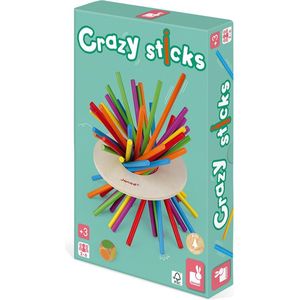 Janod Crazy Sticks - Gezelschapsspel voor 2-6 spelers | Ontwikkel fijne motoriek en strategie | Vanaf 3 jaar