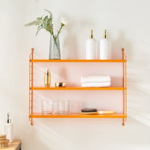 Wandplank Strängnäs verstelbaar 50x60x15 cm oranje [en.casa]