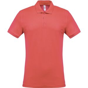 Kariban Piqué-herenpolo korte mouwen K254 - True Coral - XL