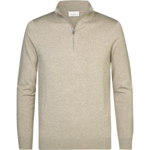 Profuomo Half Zip Pullover Luxury Beige - Pullovers