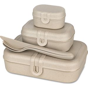 Lunchbox- en Bestekset, Organic, Zand Beige - Koziols-sPascal Ready