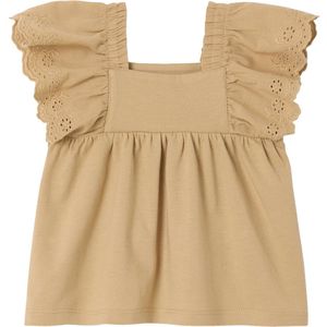 Vertbaudet T-shirt met vierkante hals van Engels borduurwerk voor baby