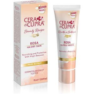 Cera di Cupra Rosa: de verzorgende anti-age dagcrème, met echte Cupra bijenwas, voor een perfecte, voor de droge tot normale huid. Ook geschikt voor mannen.