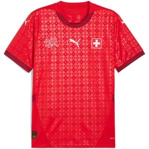 PUMA - Zwitserland Vrouwenteam 2025 Thuisshirt - Rood - Polyester