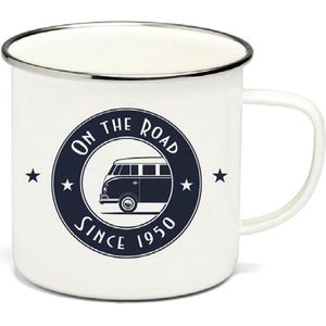 VW T1 Bus Emaille Mok 500ml - The Ultimate Ride