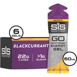 Science in Sport - SiS Go Isotonic Energygel - Energie gel - Isotone Sportgel - Blackcurrant Smaak - 6 x 60ml