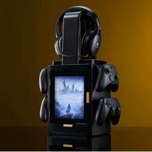 Numskull - Hogwarts Legacy Inspired Gaming Locker voor 4 Controllers - 10 Games - Koptelefoon