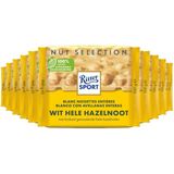 Ritter Sport Hele Hazelnoot Tablet Wit 10x - 100 gr - Voordeelverpakking