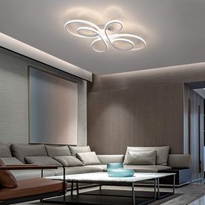 LuxiLamps - Moderne Plafondlamp - Luxe LED Kroonluchter - Dimbaar - Vlindervorm - 66 cm - Woonkamerlamp - Wit - Plafoniere - 65W