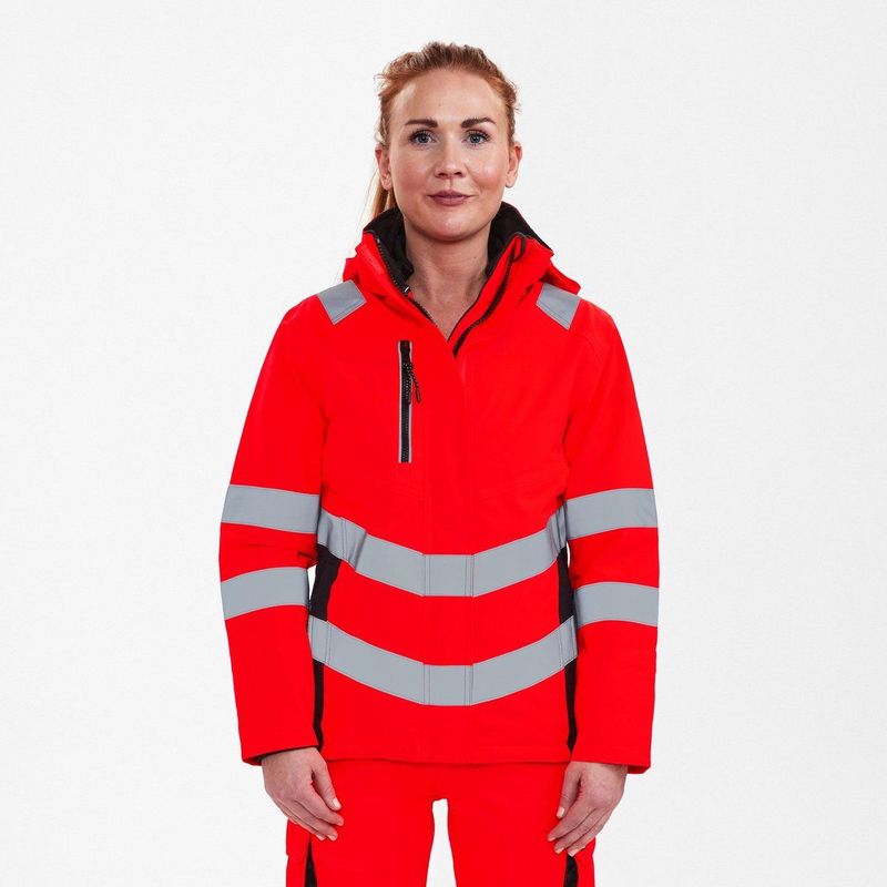 Engel Safety - 1943-930 - Winterjack - Hi-vis Red / Black