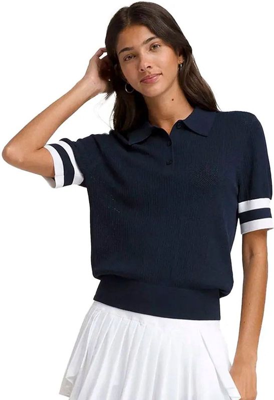 Wilson Essex Korte Mouw Poloshirt Blauw XL Vrouw