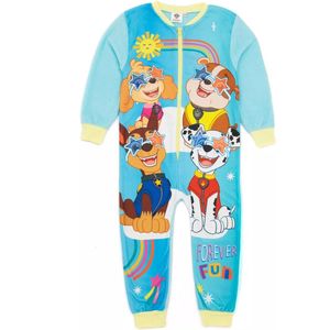 Batman - Onesie - Maat 98/104 - Blauw - Bat-Man - Pyjama