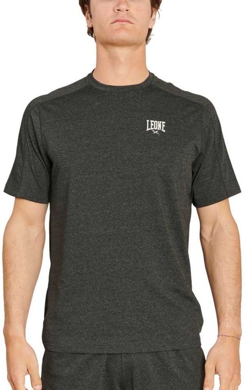 Leone1947 Melange T-shirt Met Korte Mouwen