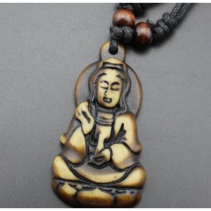 Wellness-House | Veterketting Buddha XL | Buddha Ketting | Buddha | Meditatie | Unisex | Koordketting