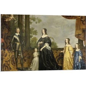 Forex - Oude Meesters - Frederik Hendrik en Amalia v Solms, Gerard v Honthorst - 90x60cm Foto op Forex