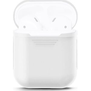 Mobigear Hoesje geschikt voor Apple AirPods 1 Hoesje Flexibel Siliconen | Mobigear Colors - Wit