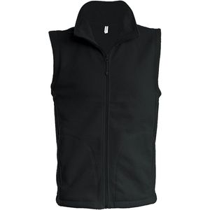 Kariban Heren Luca Fleece Gilet Jacket (Zwart)