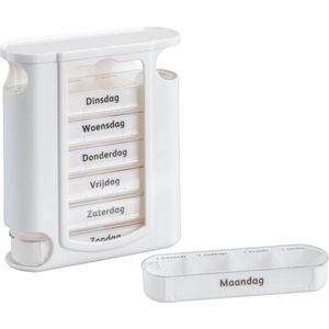 Pillendoosje - Wit - 7 Dagen - Medicijndoos - Nederlandstalig
