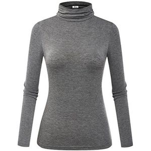 Dames Coltrui met Lange Mouwen - Slank Getailleerd en Lichtgewicht Casual Tops