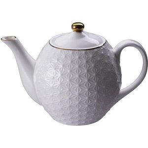 Tokyo Design Studio - Nippon White Gold Rim Round Teapot 600ml Star
