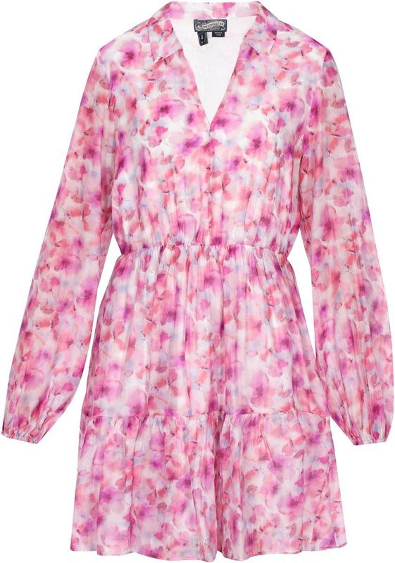 DreiMaster Vintage Blousejurk 'Vintage'  duifblauw / lila / pink / rosa